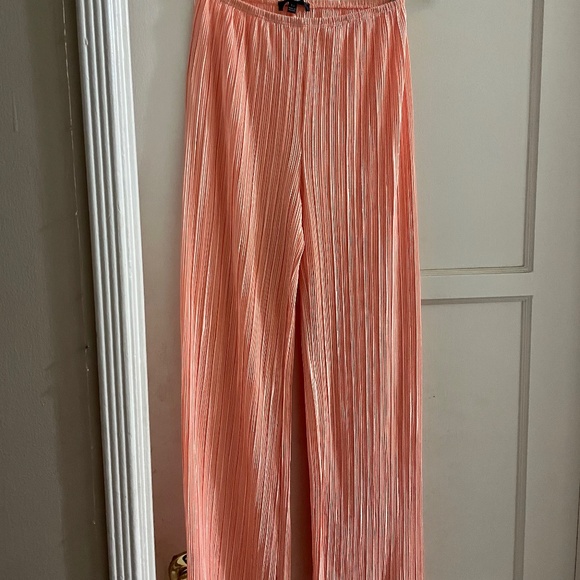 Lulus Wide Leg Peach Pants - Picture 1 of 1